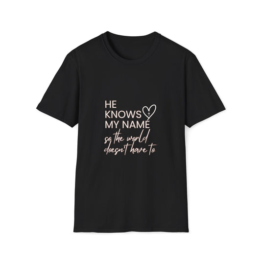 He Knows My Name Tee | Christian Graphic Tee