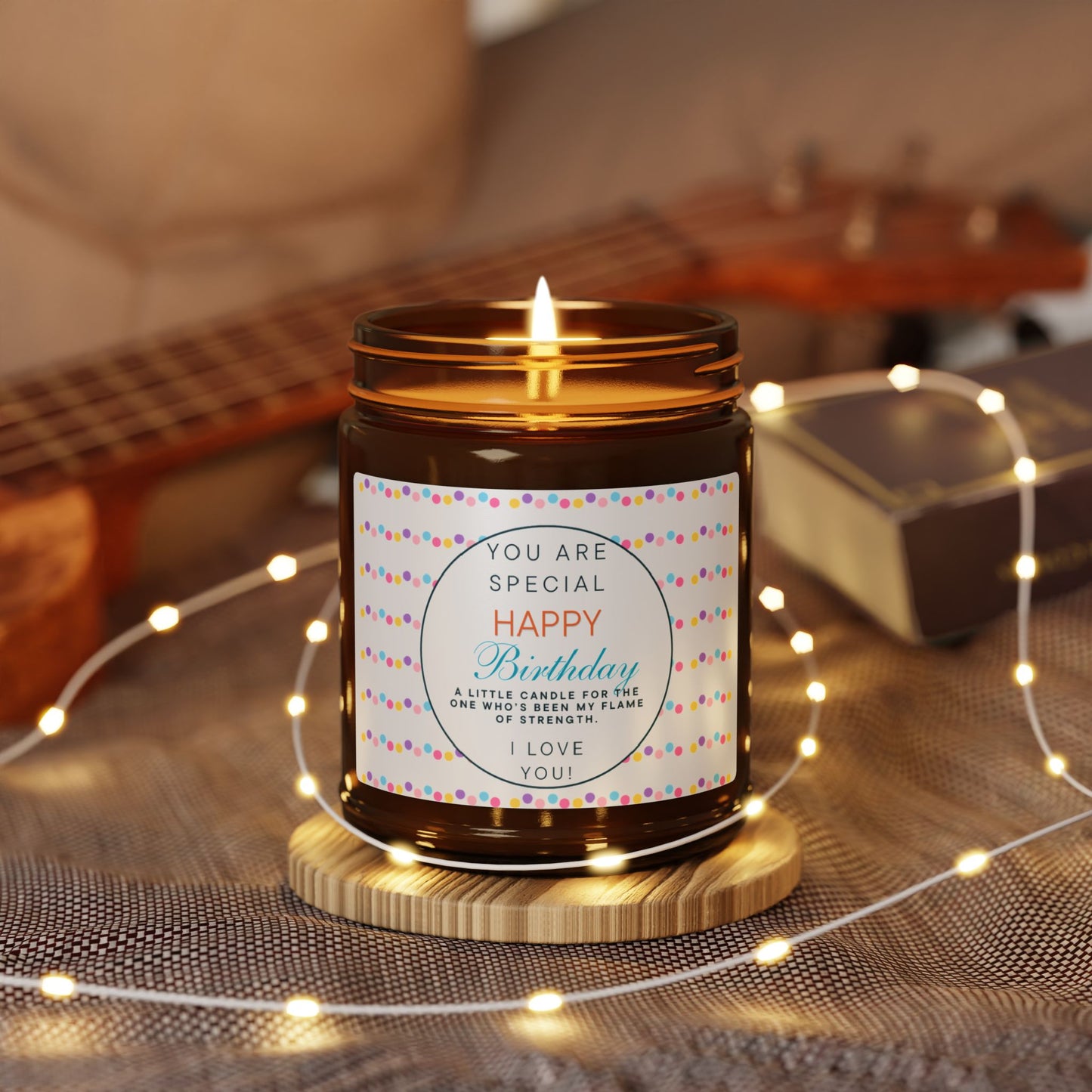 Happy Bday Candle | Eco-friendly Candle | 9 Oz