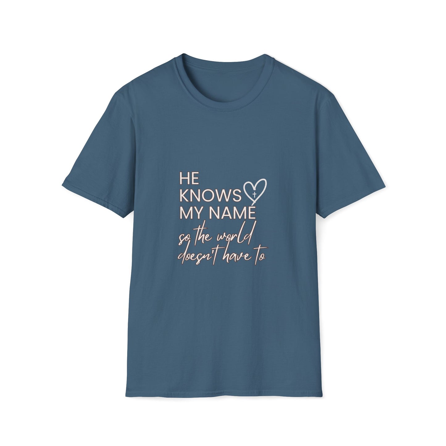 He Knows My Name Tee | Christian Graphic Tee