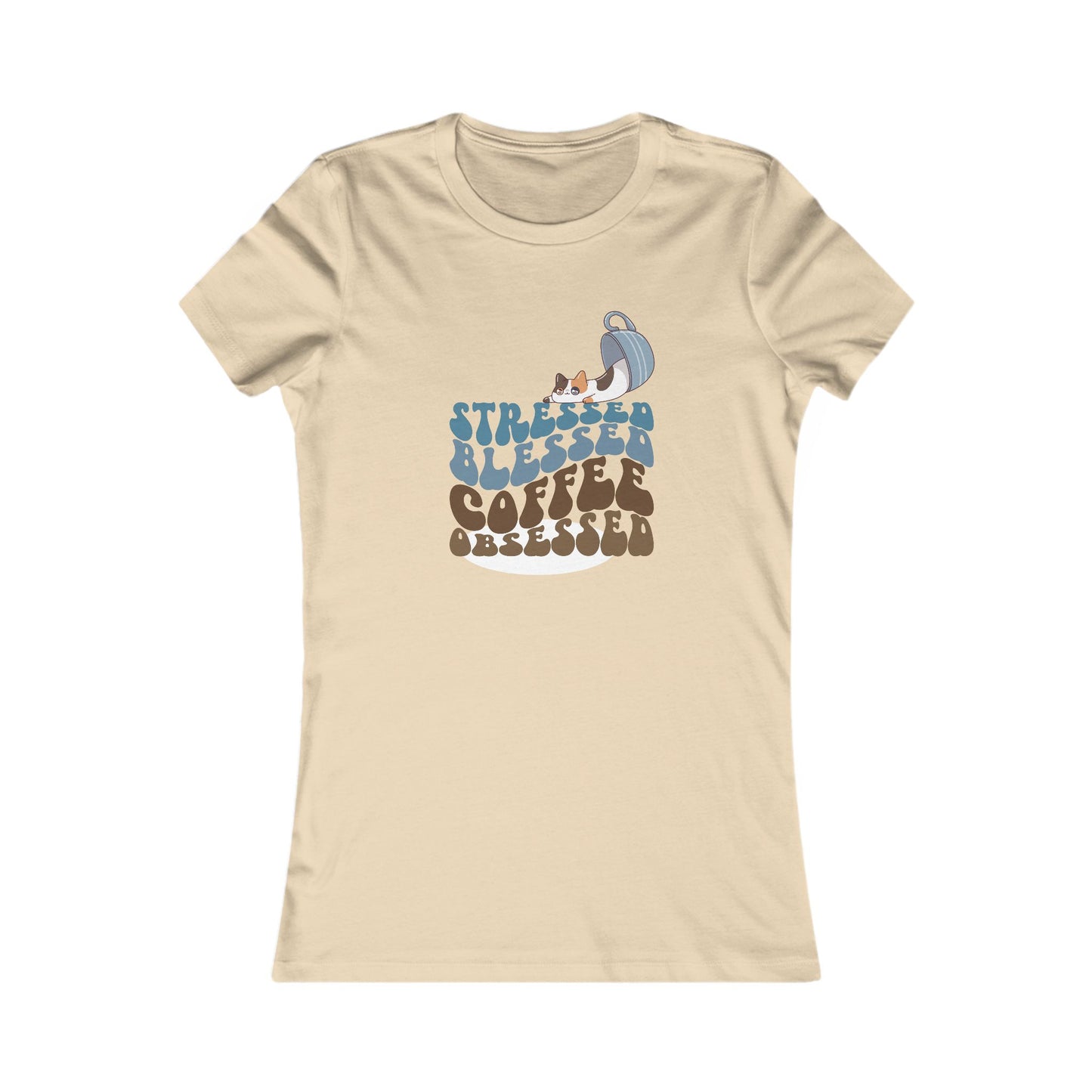 Coffee Cat Tee | Women'n Graphic T-Shirt