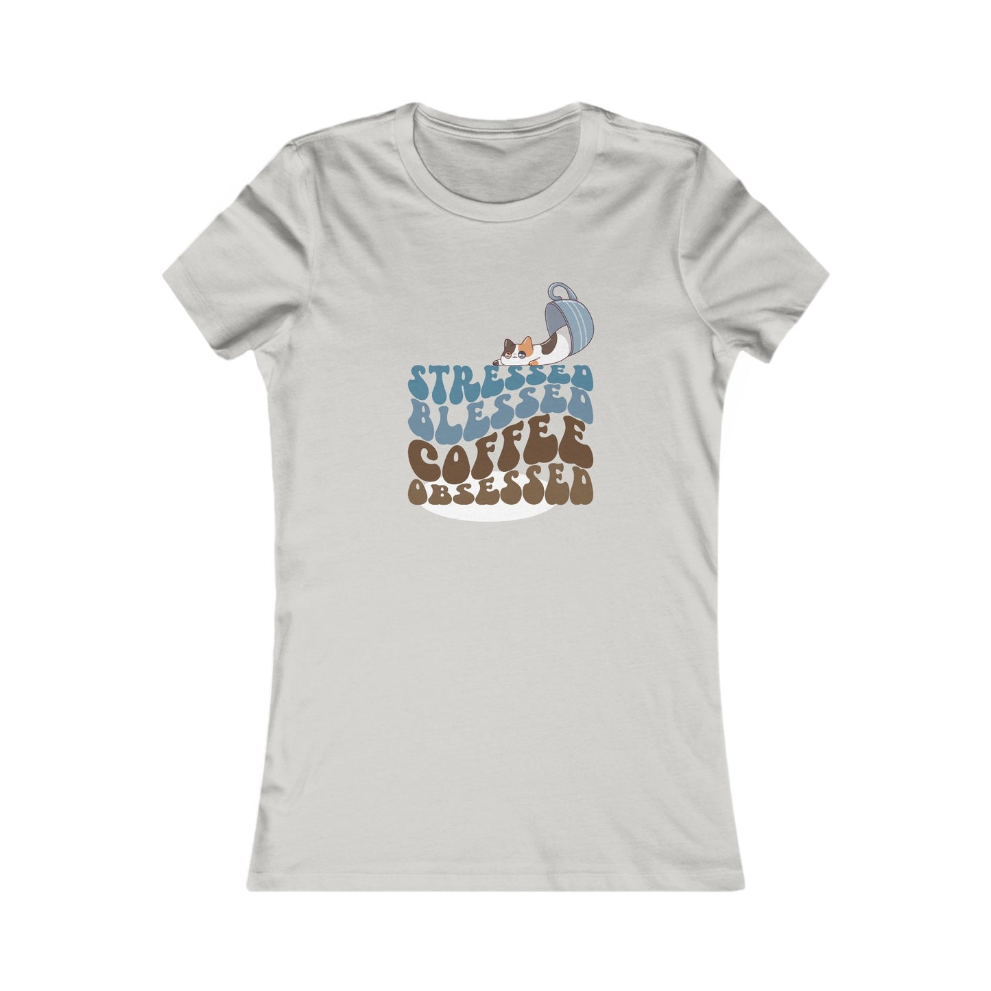 Coffee Cat Tee | Women'n Graphic T-Shirt