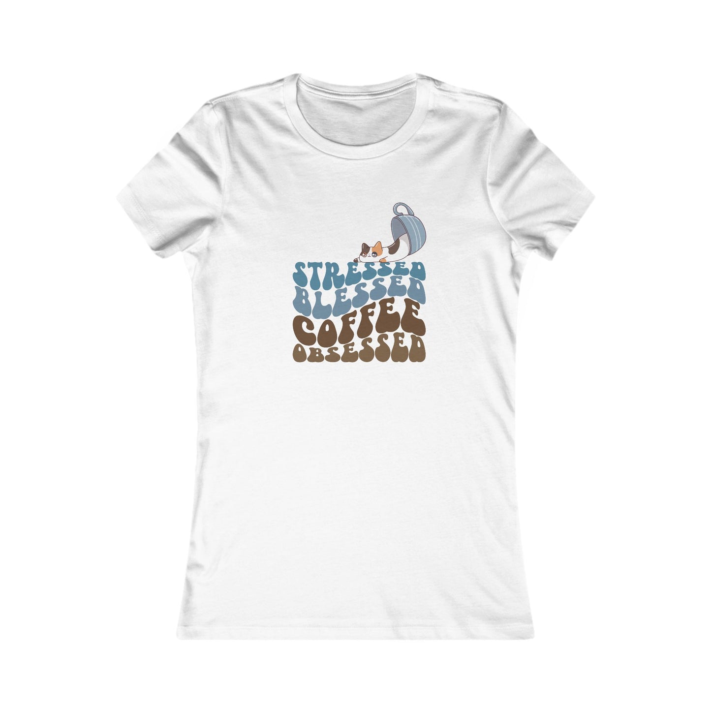 Coffee Cat Tee | Women'n Graphic T-Shirt