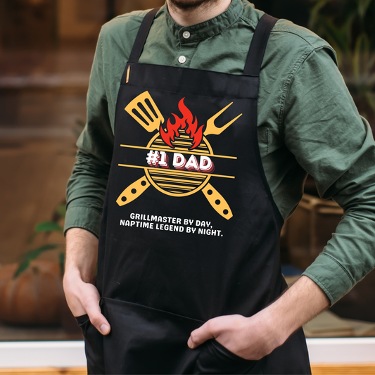 Apron - Funny Quote for Father's Day - 5-Color Straps